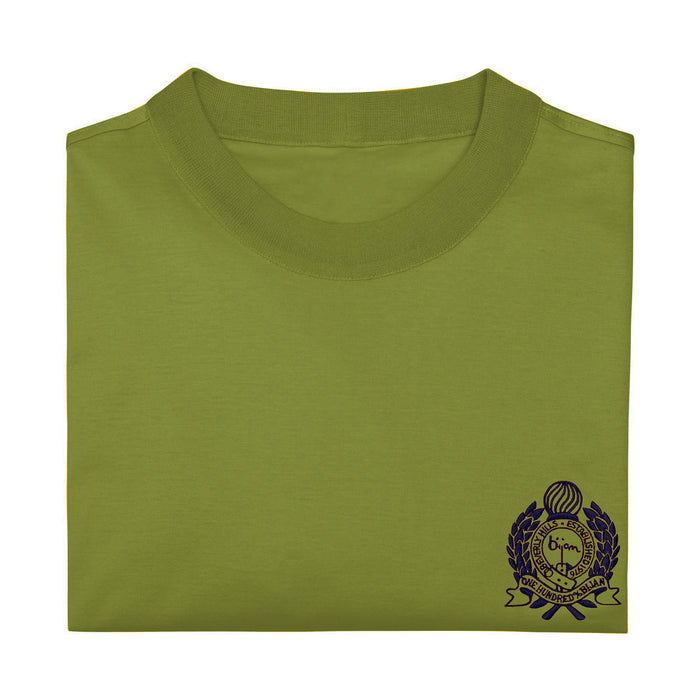 Bijan Green With Navy Crest Short Sleeve T-Shirt