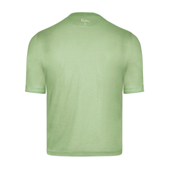 Bijan Green With White Crest Short Sleeve T-Shirt