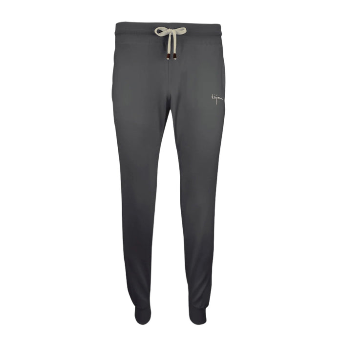 bijan Grey Silk and Cashmere Sweatpants