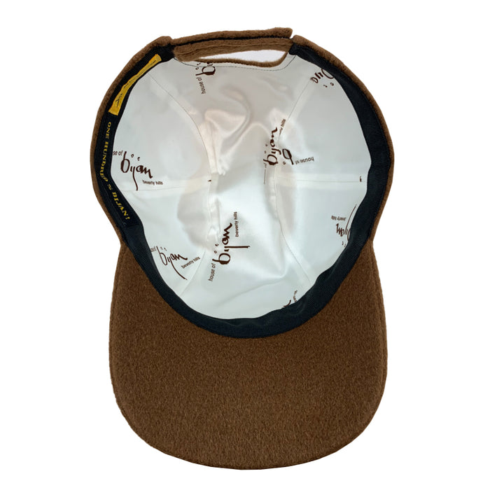 Bijan Light Brown Cashmere Cap