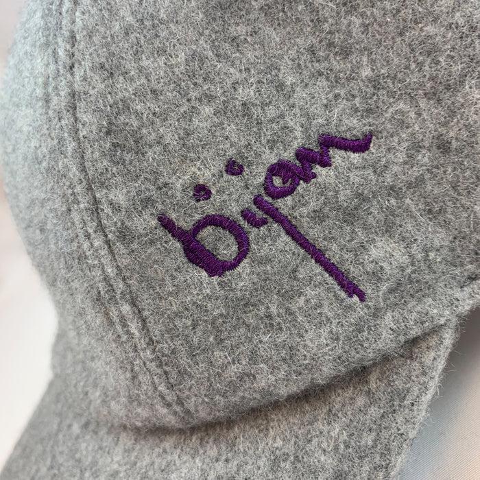 Bijan Light Grey Bijan Cashmere Cap