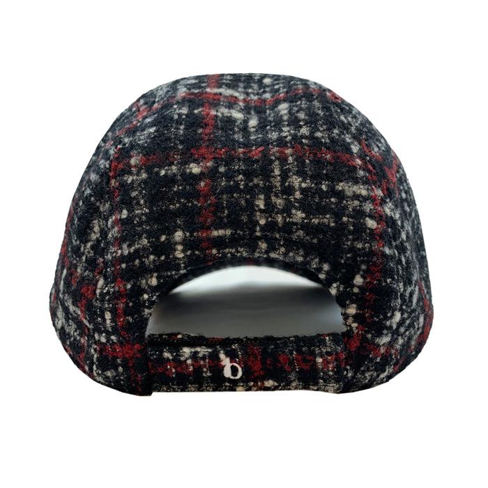 Bijan Multi Plaid Cashmere Cap