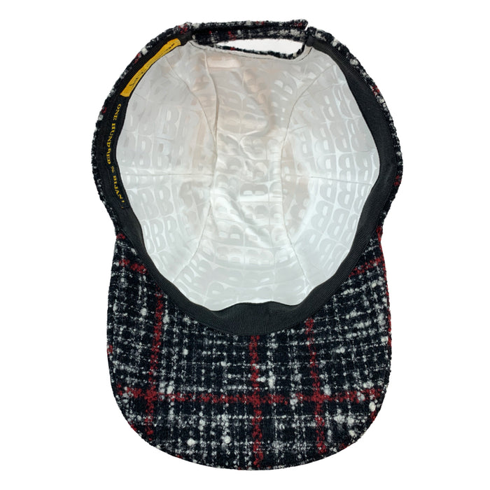 Bijan Multi Plaid Cashmere Cap