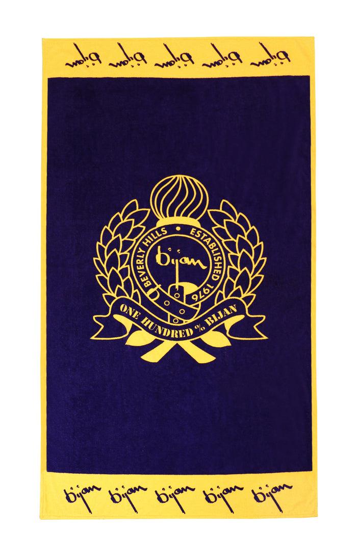 bijan Navy Beach Towel