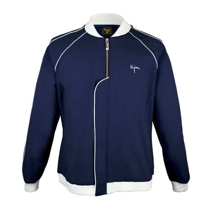 Bijan Navy Bijan Swim Trunk And Jacket Set