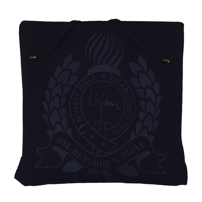 bijan Navy Pure Cashmere Pullover Sweater