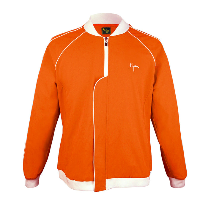 Bijan Orange Bijan Swim Trunk And Jacket Set