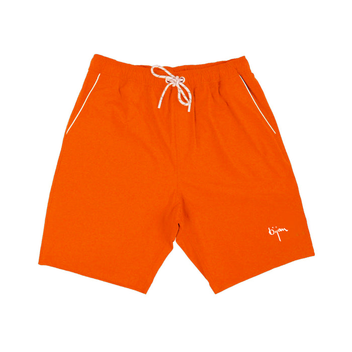 bijan Orange Bijan Swim Trunk and Jacket Set