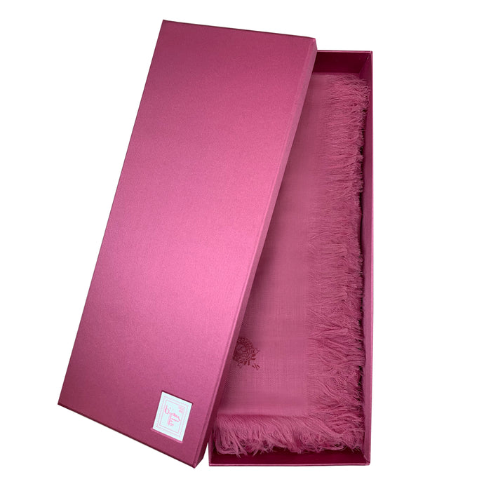 bijan Pink Cashmere Shawl