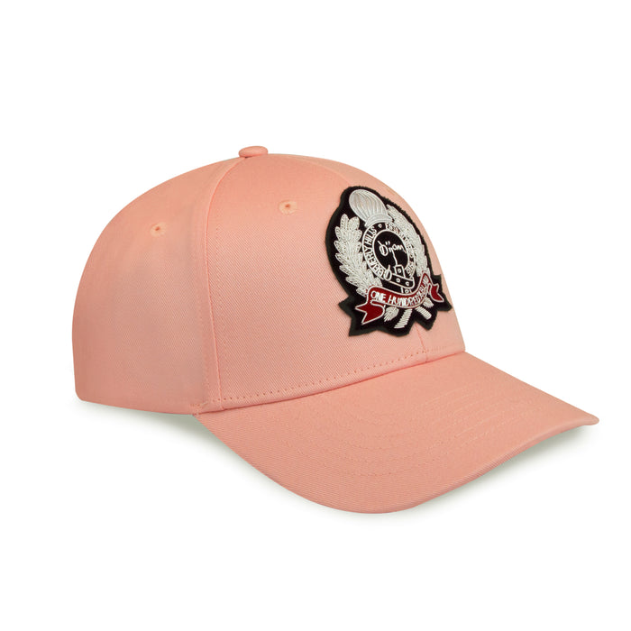 Bijan Pink With Silver Crest Cap