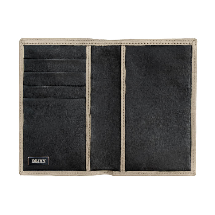 Bijan Porcelain Alligator Passport Holder