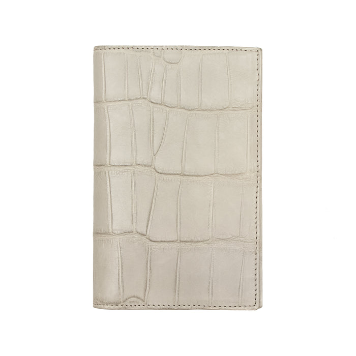 bijan Porcelain Alligator Passport Holder