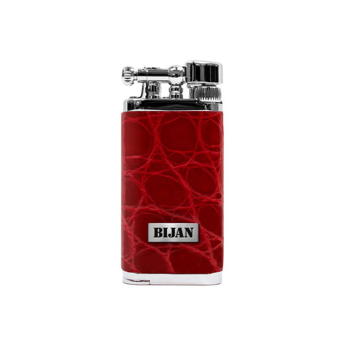 bijan Red Alligator Vintage Lighter