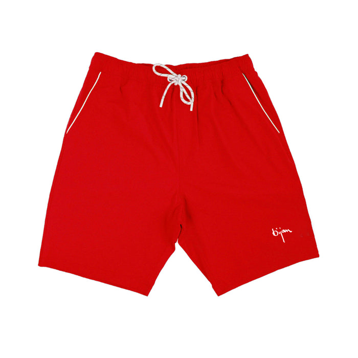 bijan Red Bijan Swim Trunk and Jacket Set