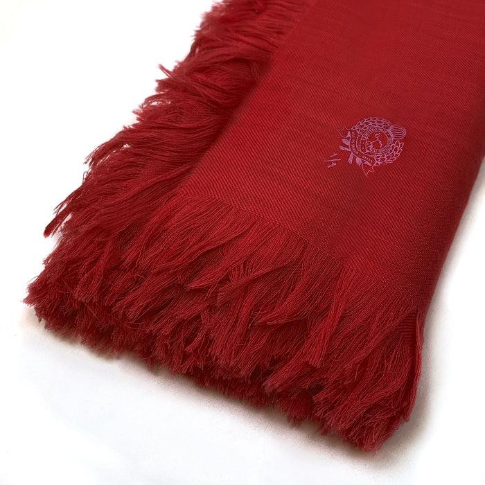 Bijan Red Cashmere Shawl
