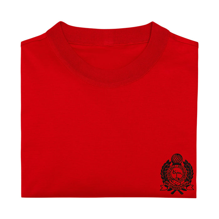 Bijan Red With Black Crest Short Sleeve T-Shirt