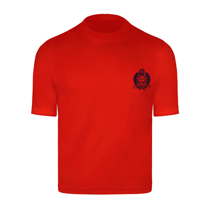 bijan Red with Navy Crest Short Sleeve T-Shirt