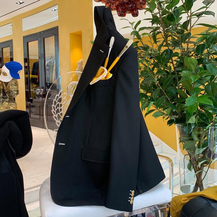 Bijan Special Order Black Wool Sport Jacket