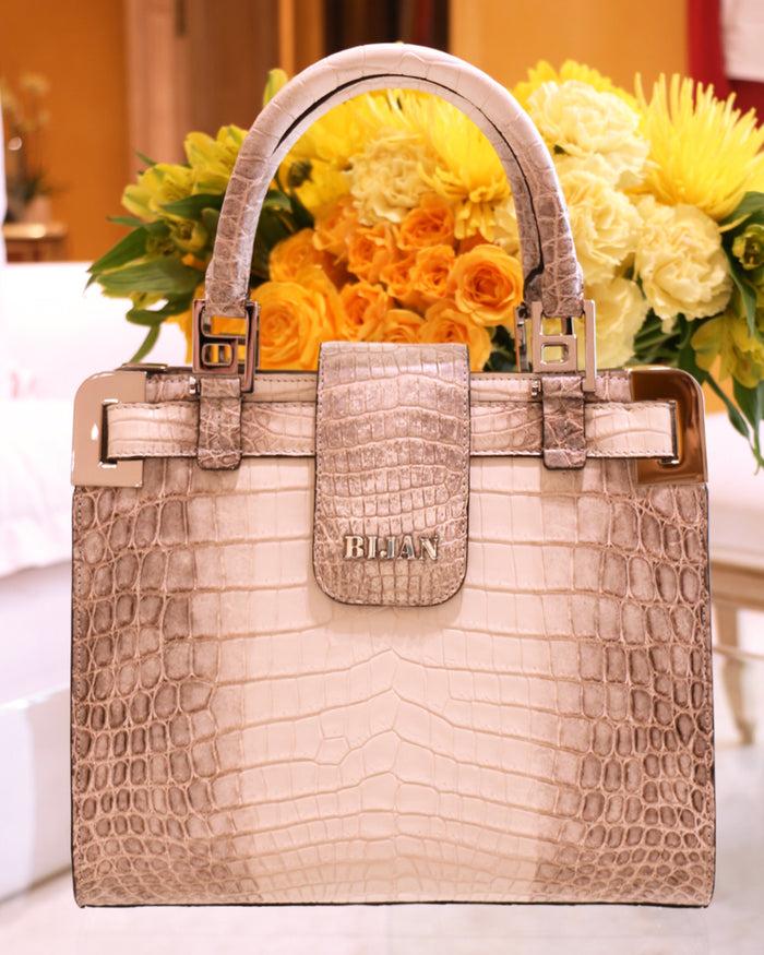 Bijan Special Order Himalayan Alligator Purse