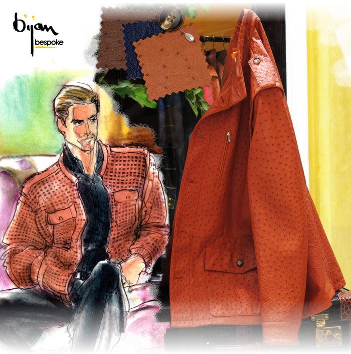 bijan Special Order Leather Jacket