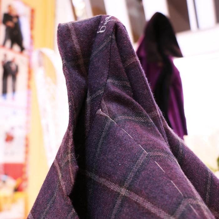 Bijan Special Order Purple Wool Jacket