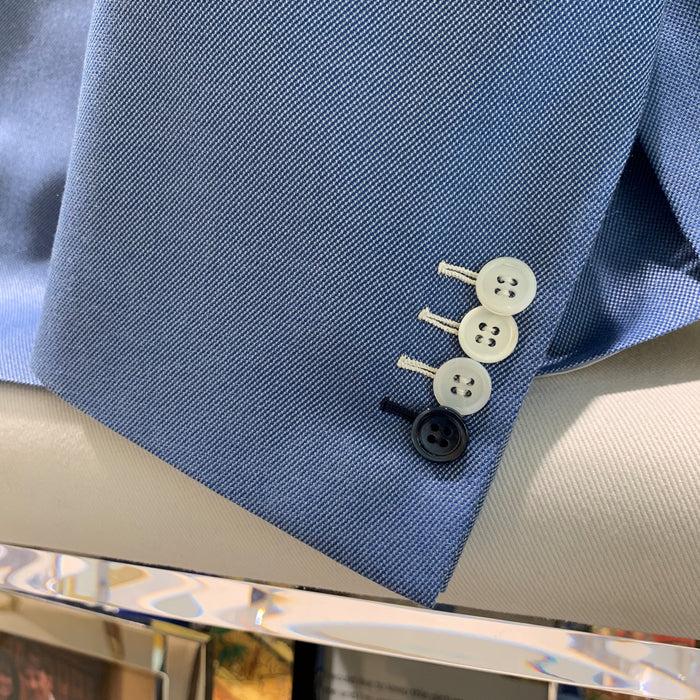 Bijan Special Order Sky Blue Wool & Silk Jacket