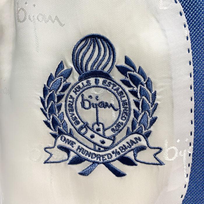 Bijan Special Order Sky Blue Wool & Silk Jacket