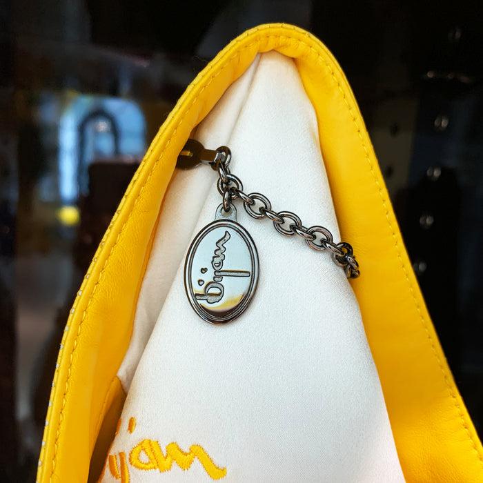 Bijan Special Order Yellow Leather Jacket