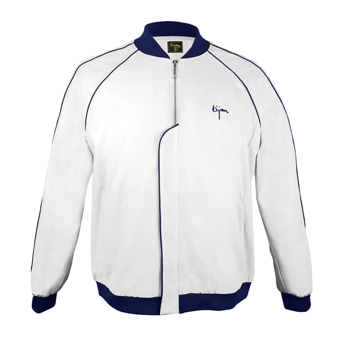 Bijan White Bijan Swim Trunk And Jacket Set