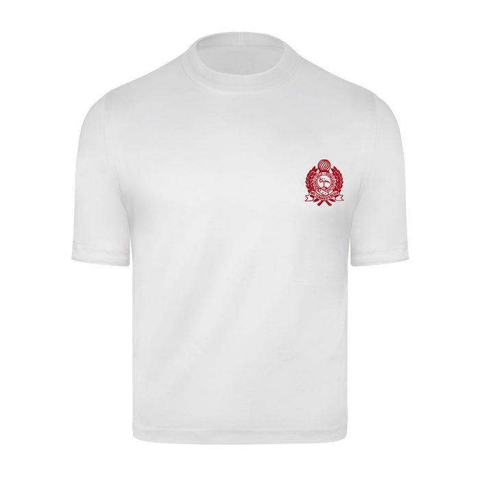 bijan White with Red Crest Short Sleeve T-Shirt