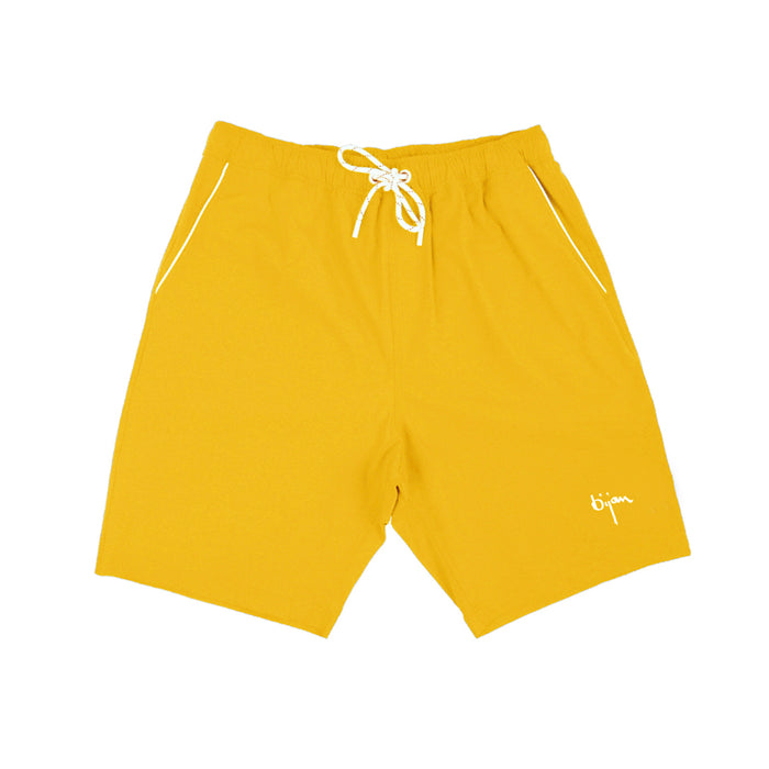 bijan Yellow Bijan Swim Trunk and Jacket Set