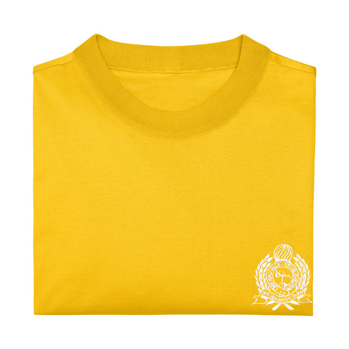 Bijan Bijan Yellow With White Crest Short Sleeve T-Shirt