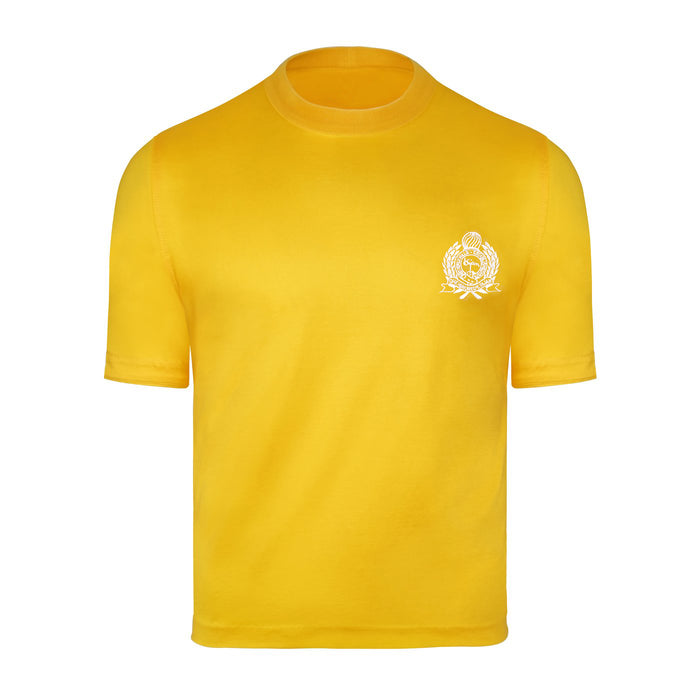 bijan Bijan Yellow with White Crest Short Sleeve T-Shirt
