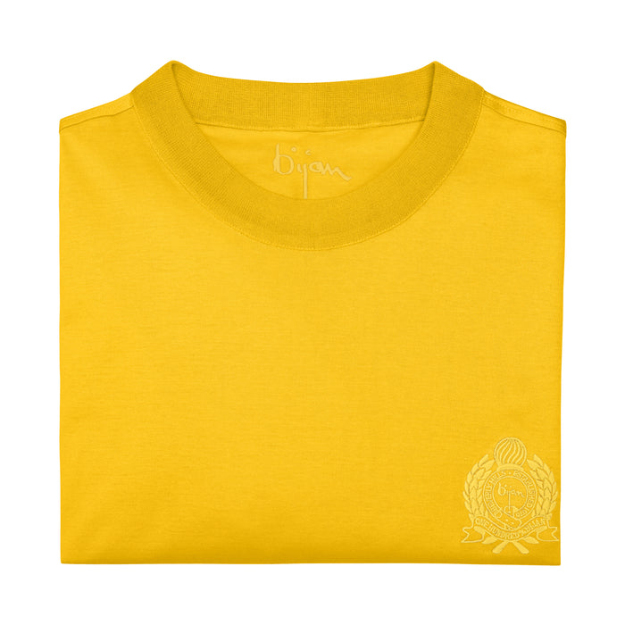 Bijan Bijan Yellow With Yellow Crest Short Sleeve T-Shirt