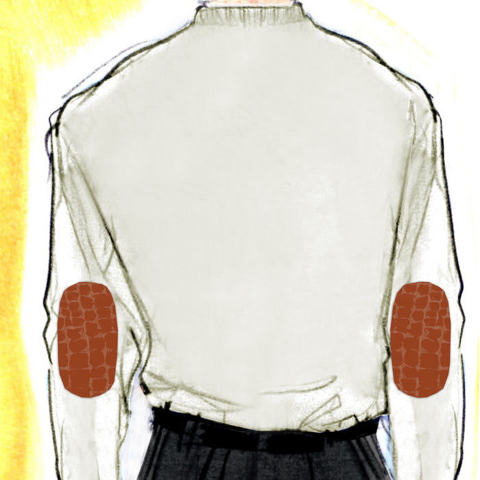 Bijan Cashmere And Silk Off-White Sweater With Alligator Detail