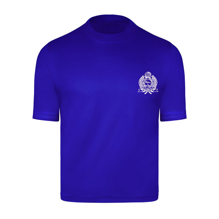 bijan French Blue with White Crest Short Sleeve T-Shirt