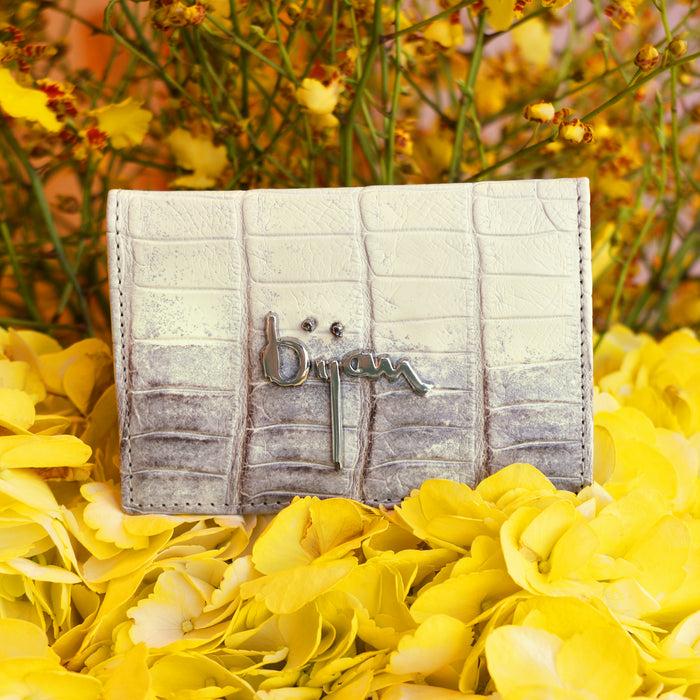 Bijan Limited Edition Himalayan Alligator Card Holder