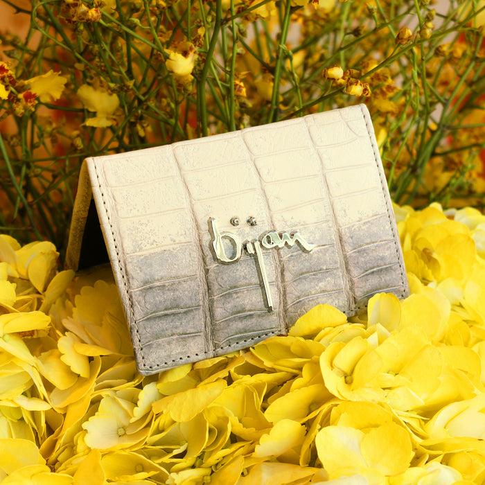 Bijan Limited Edition Himalayan Alligator Card Holder