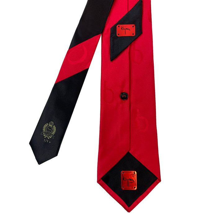 Bijan Limited Edition Special Silk Jacquard Bijan "b" Tie Set
