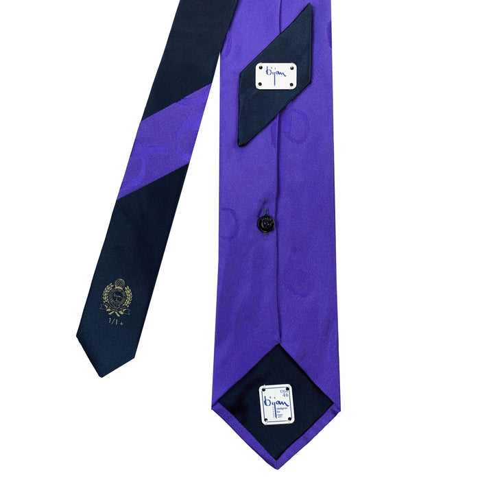 Bijan Limited Edition Special Silk Jacquard Bijan "b" Tie Set