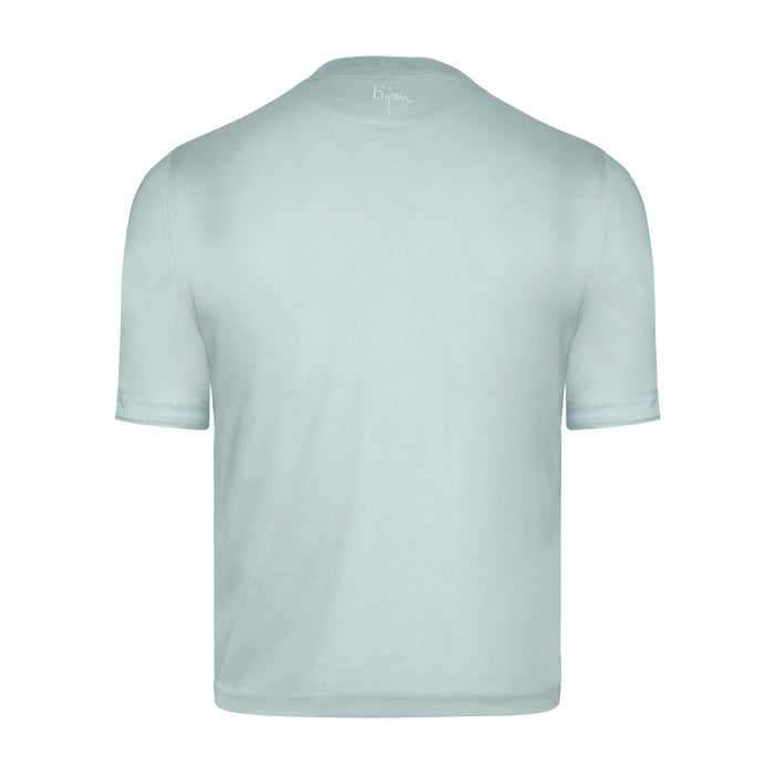 Bijan Seafoam With Seafoam Crest Short Sleeve T-Shirt