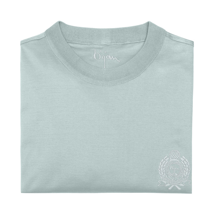 Bijan Seafoam With Seafoam Crest Short Sleeve T-Shirt