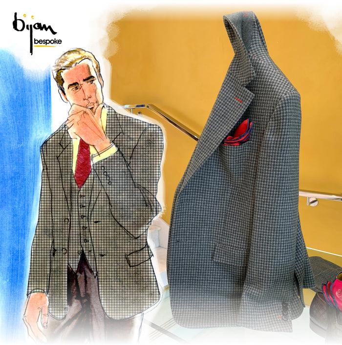 bijan Special Order Two Sided Cashmere Jersey Jacket