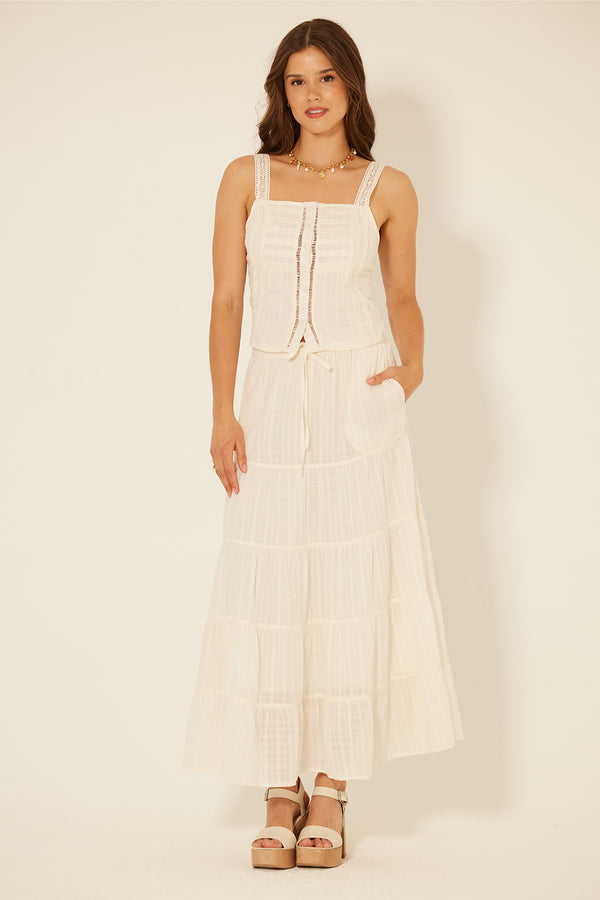 bila Canyon Crest Skirt Gardenia