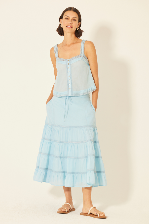 bila Fedora Skirt Airy Blue