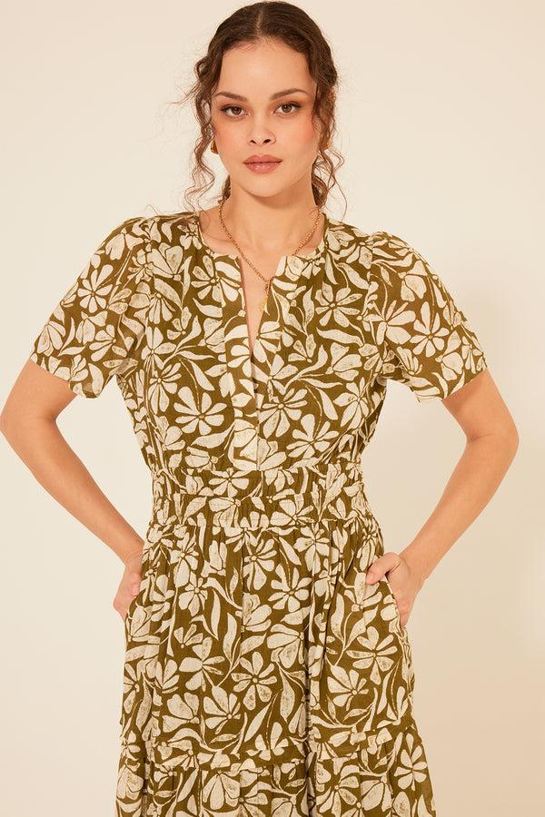 Bila Kelsey Dress GZ Moss