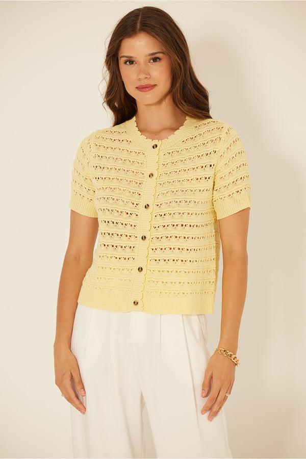 Bila Kinsley Cardigan Butter Yellow