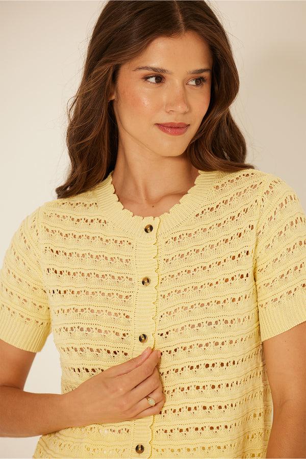 Bila Kinsley Cardigan Butter Yellow