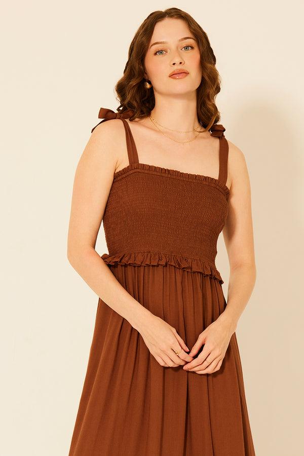 Bila Linda Dress Frial Brown