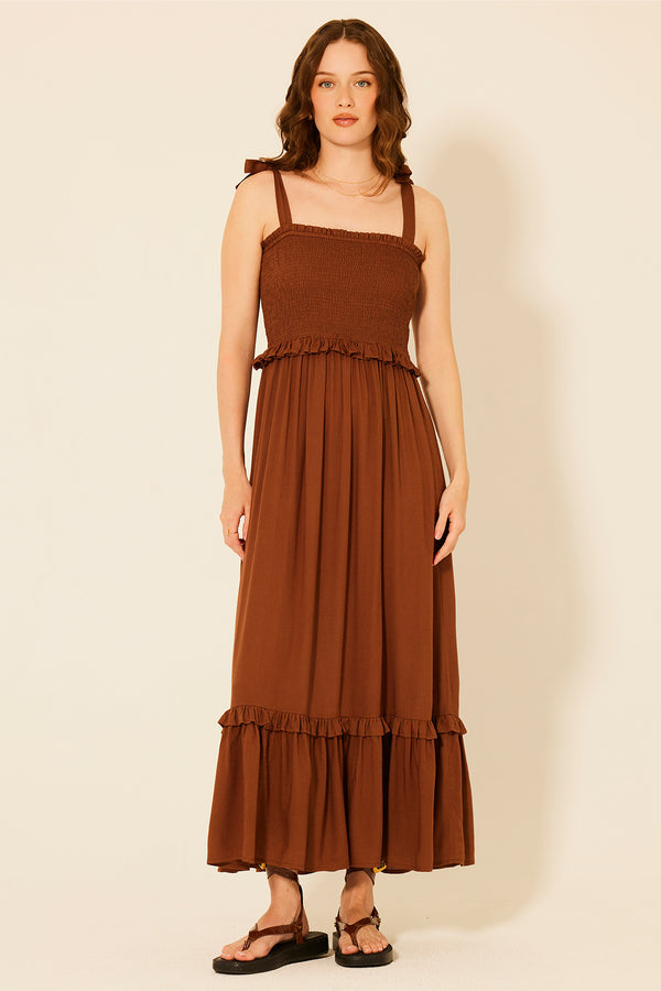 bila Linda Dress Frial Brown